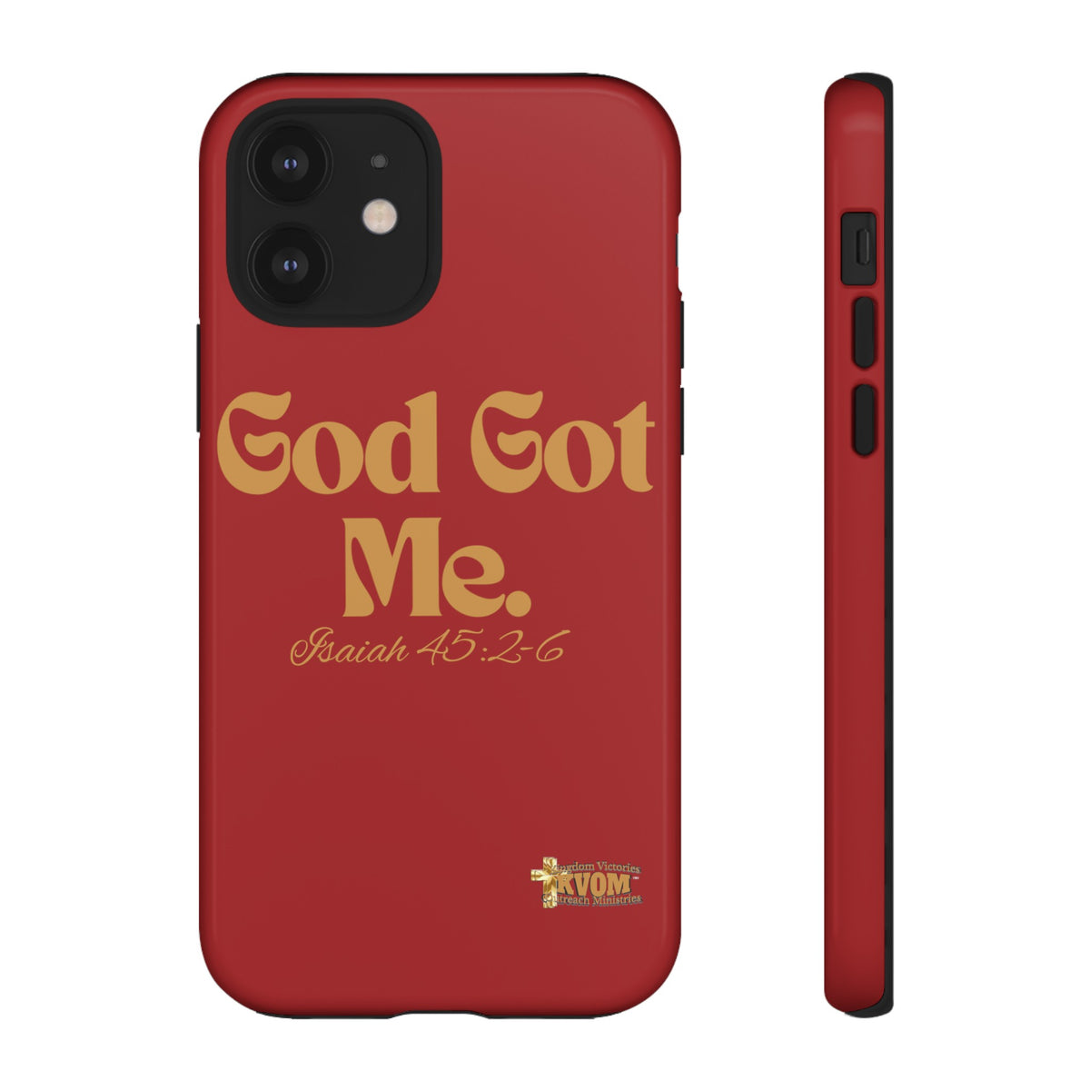 God Got Me KVOM Tough Case, Gold Print