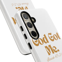 God Got Me KVOM Tough Case, Gold Print