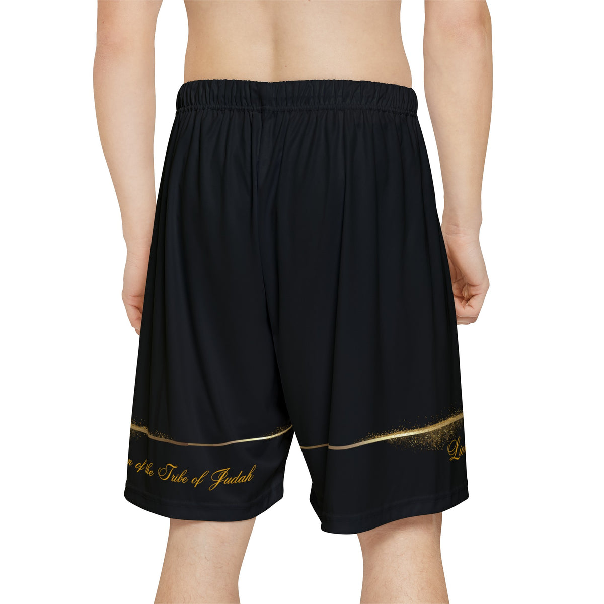 Lion of the Tribe Judah Men’s Sports Shorts, Black