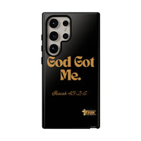 God Got Me KVOM Tough Case, Gold Print