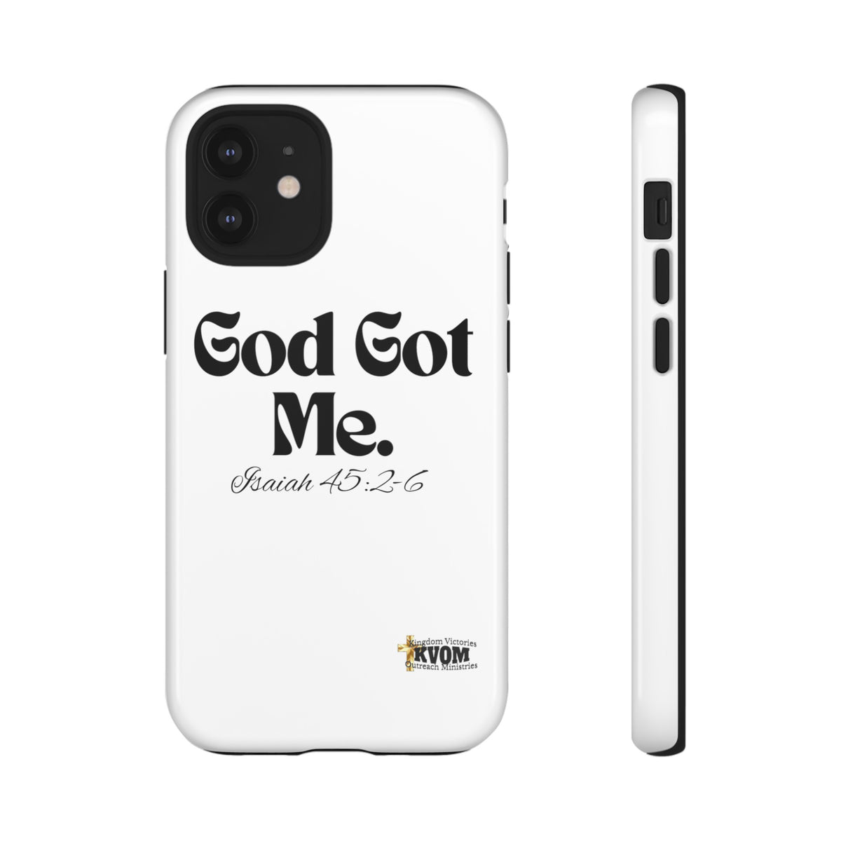 God Got Me KVOM Tough Case, Black Print