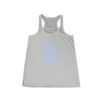 Don't Give Up On God Women's Flowy Racerback Tank