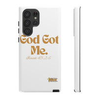 God Got Me KVOM Tough Case, Gold Print