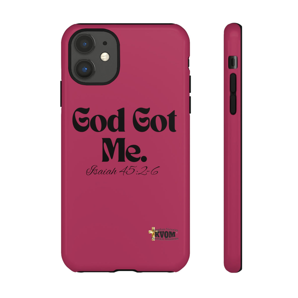 God Got Me KVOM Tough Case, Black Print