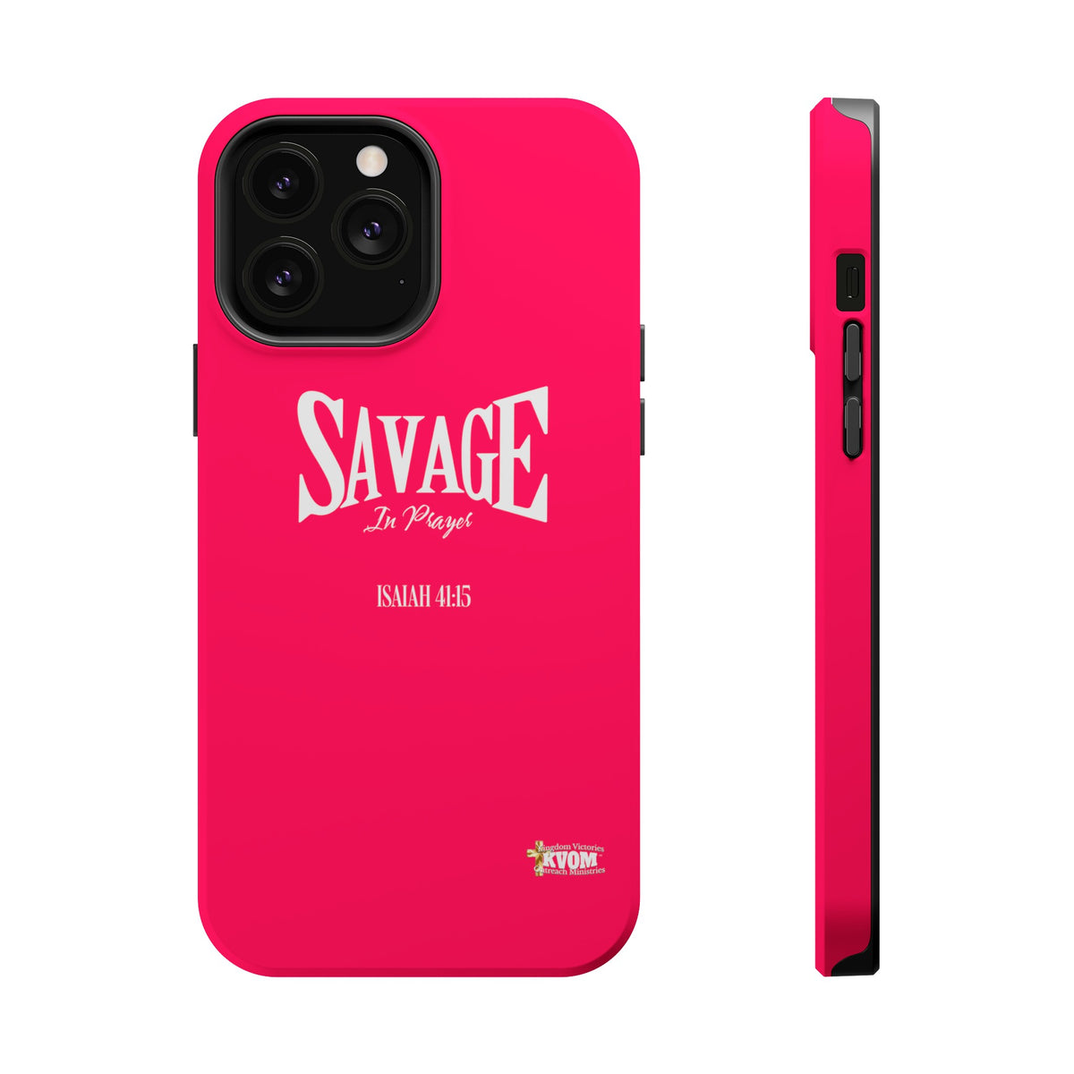 Savage in Prayer MagSafe Tough Cases, Siren Alarm Pink