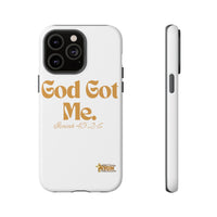 God Got Me KVOM Tough Case, Gold Print