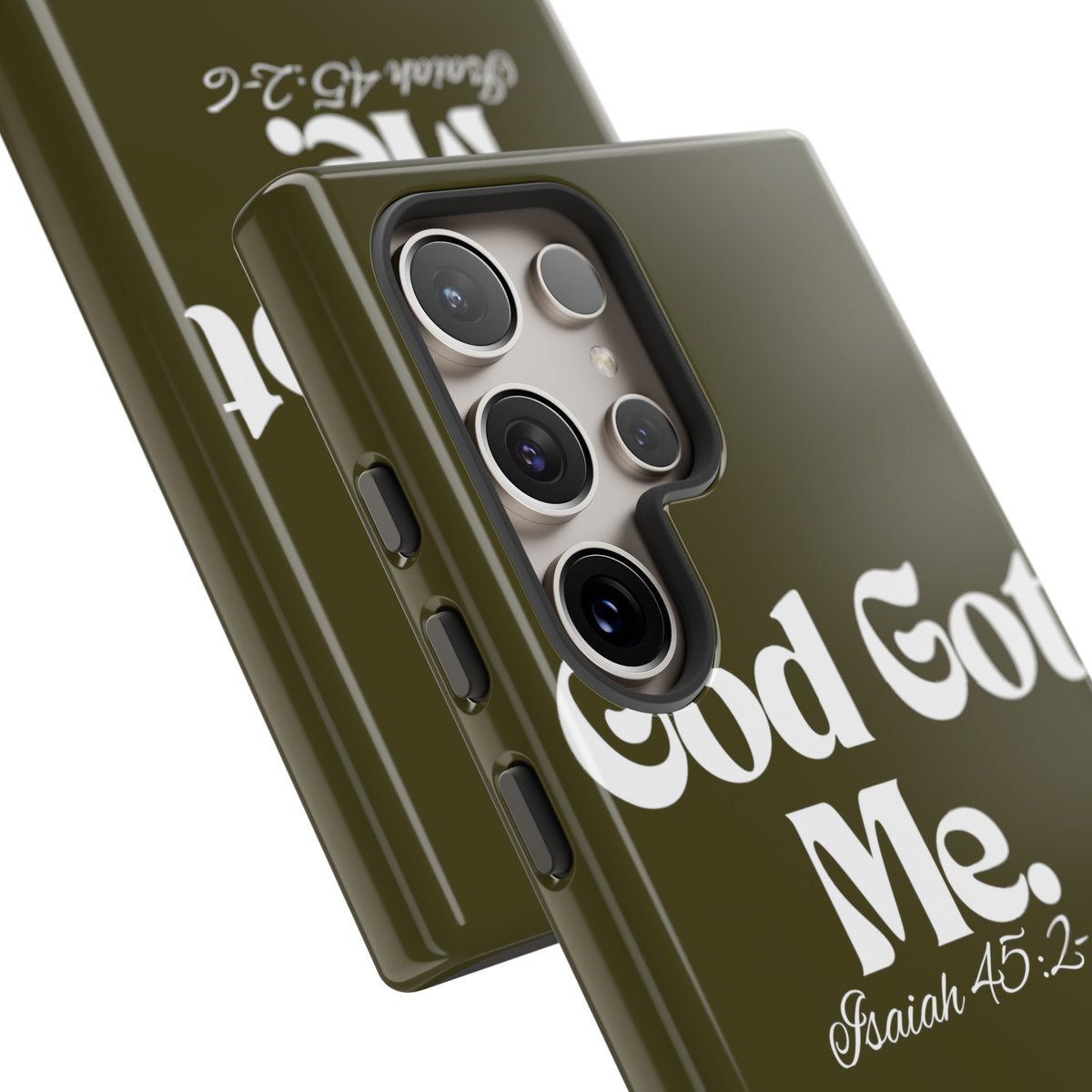 God Got Me KVOM Tough Case, White Print