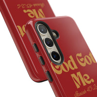 God Got Me KVOM Tough Case, Gold Print