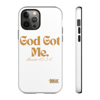 God Got Me KVOM Tough Case, Gold Print