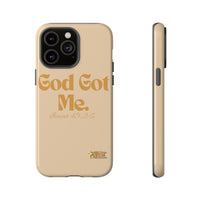 God Got Me KVOM Tough Case, Gold Print