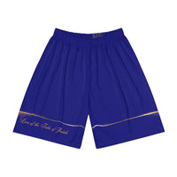 Lion of the Tribe Judah Men’s Sports Shorts, Royal Blue