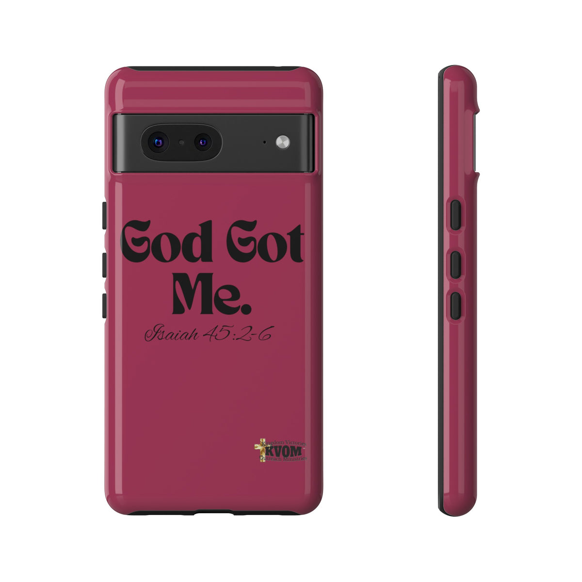 God Got Me KVOM Tough Case, Black Print