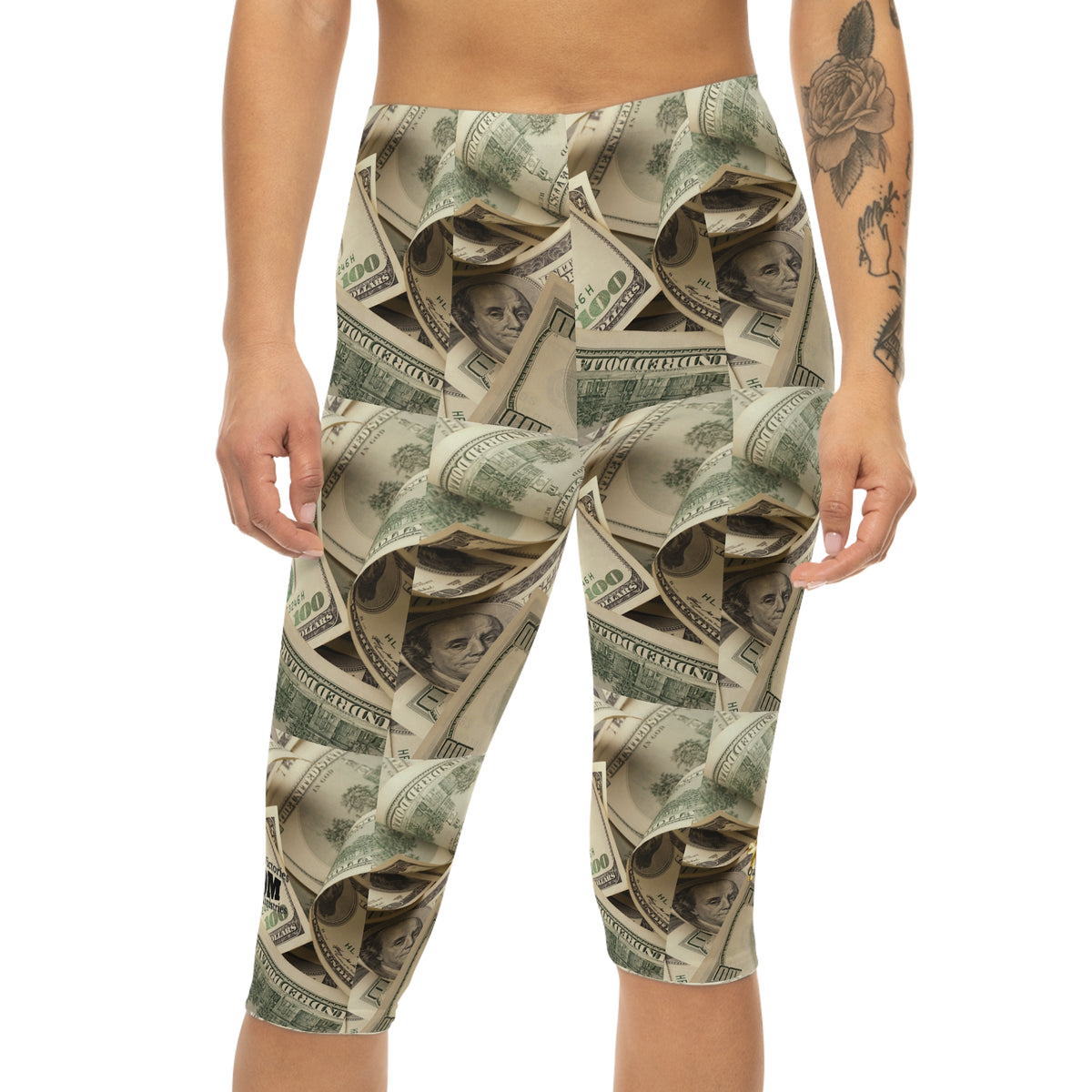 Satan Owes Me 50-Leven Billion Women’s Leggings Money Patterned