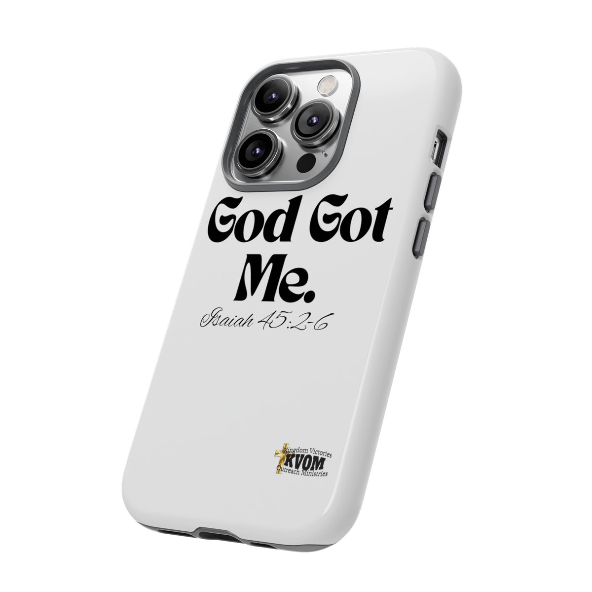 God Got Me KVOM Tough Case, Black Print