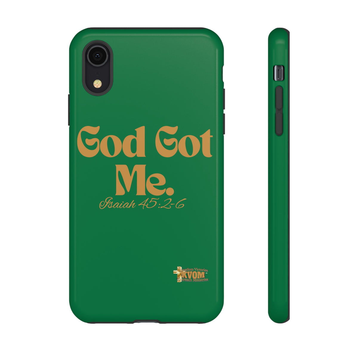 God Got Me KVOM Tough Case, Gold Print