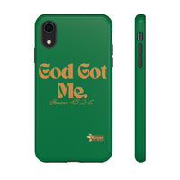 God Got Me KVOM Tough Case, Gold Print