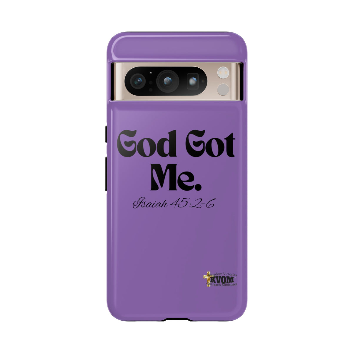 God Got Me KVOM Tough Case, Black Print