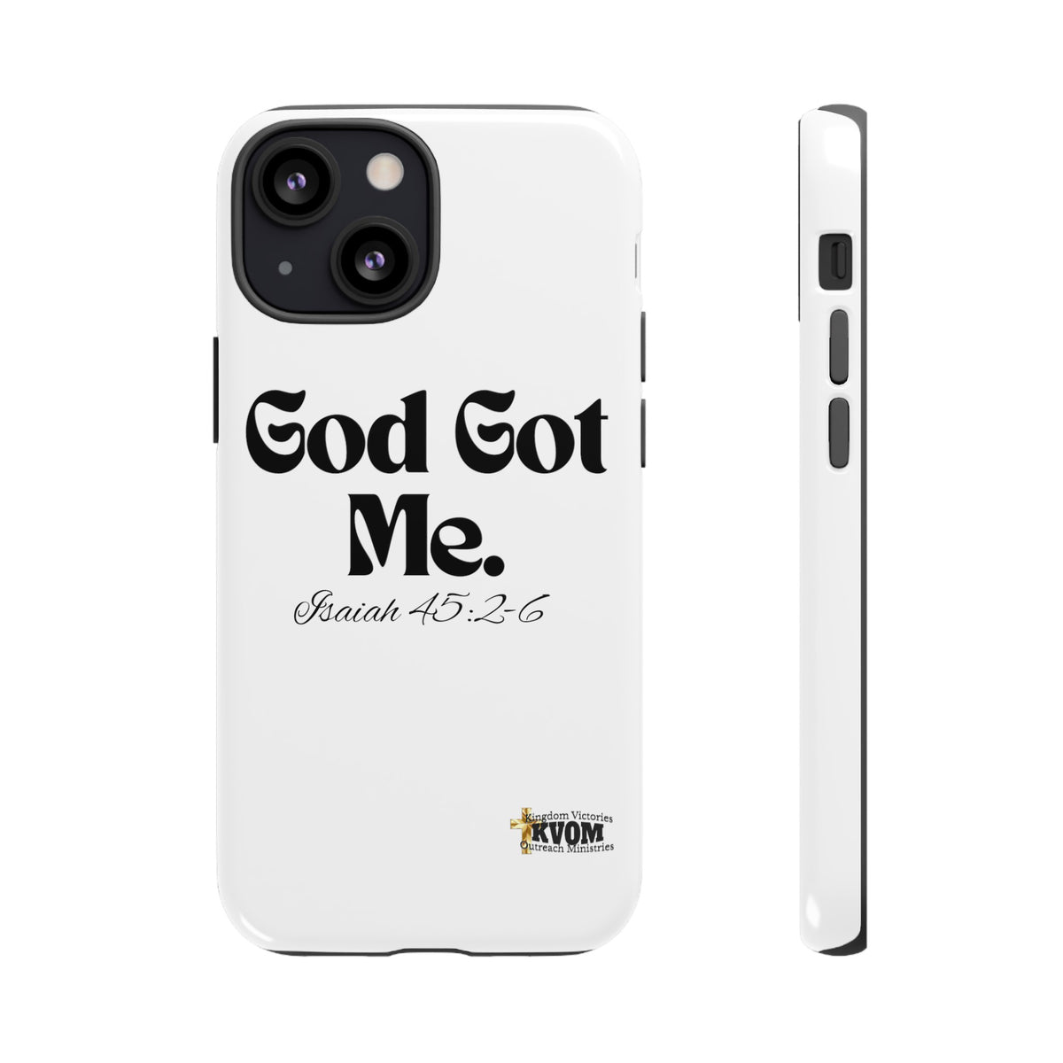 God Got Me KVOM Tough Case, Black Print