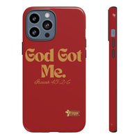 God Got Me KVOM Tough Case, Gold Print