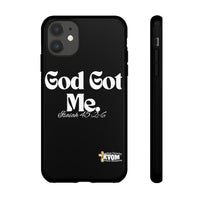 God Got Me KVOM Tough Case, White Print