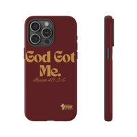 God Got Me KVOM Tough Case, Gold Print