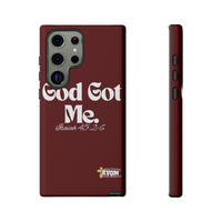 God Got Me KVOM Tough Case, White Print