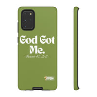 God Got Me KVOM Tough Case, White Print