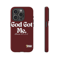 God Got Me KVOM Tough Case, White Print