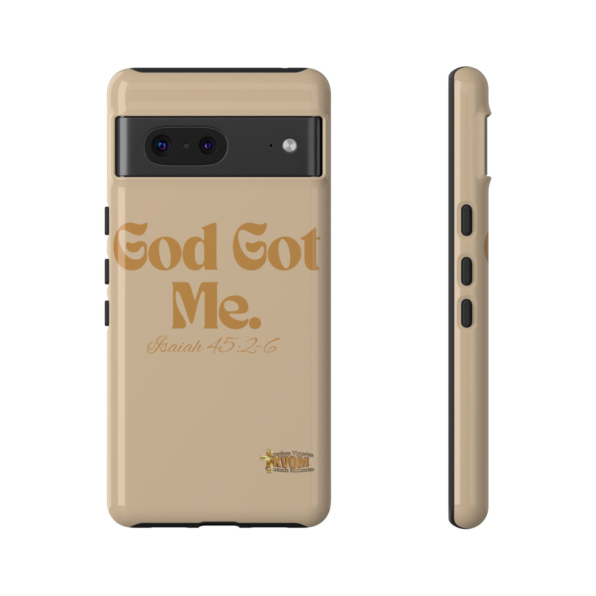 God Got Me KVOM Tough Case, Gold Print