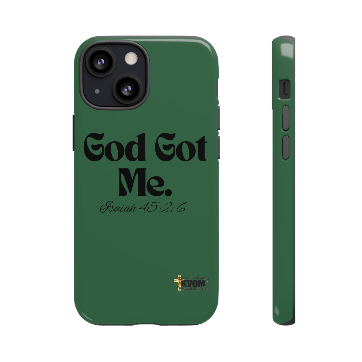 God Got Me KVOM Tough Case, Black Print