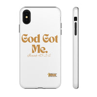 God Got Me KVOM Tough Case, Gold Print