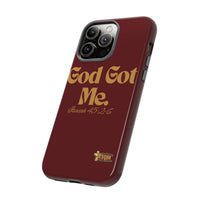 God Got Me KVOM Tough Case, Gold Print