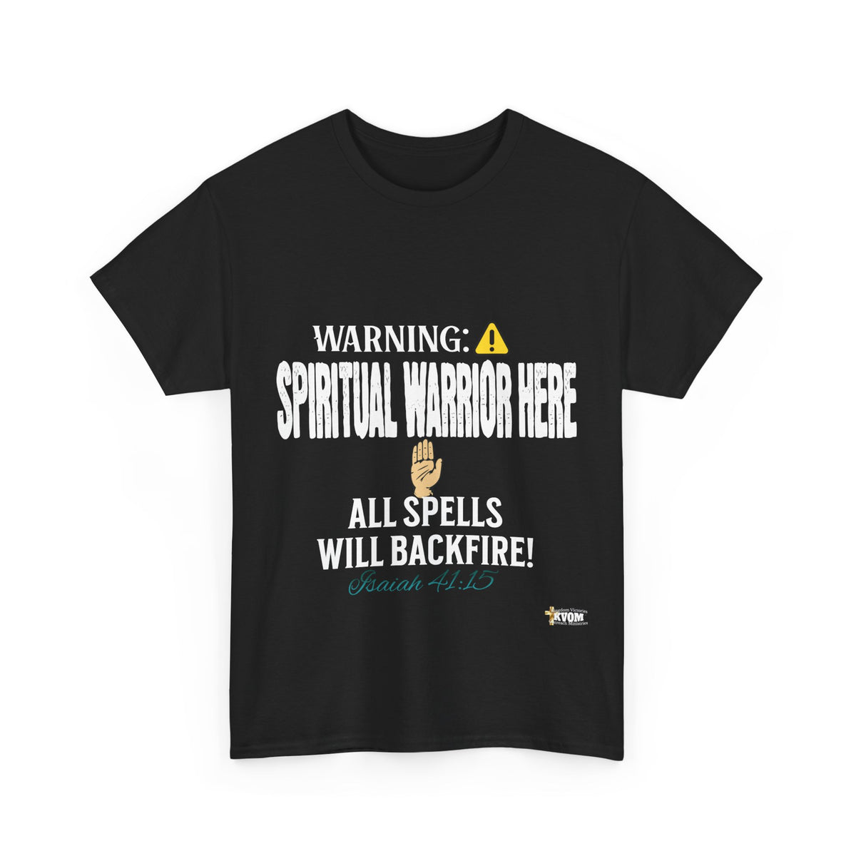 WARNING: Spiritual Warning Here T-Shirt, White Print