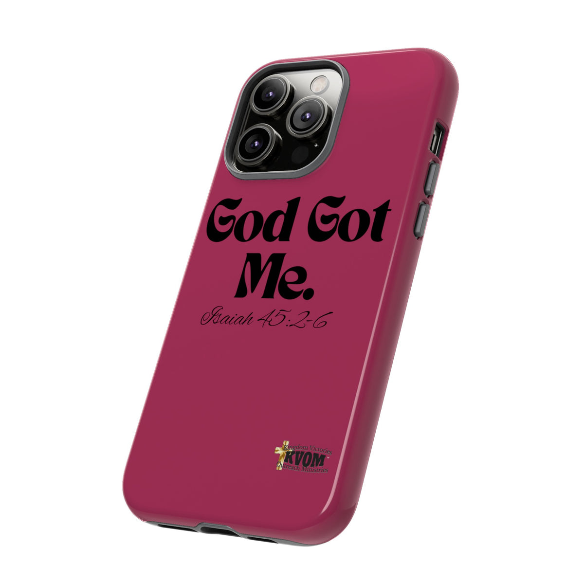 God Got Me KVOM Tough Case, Black Print