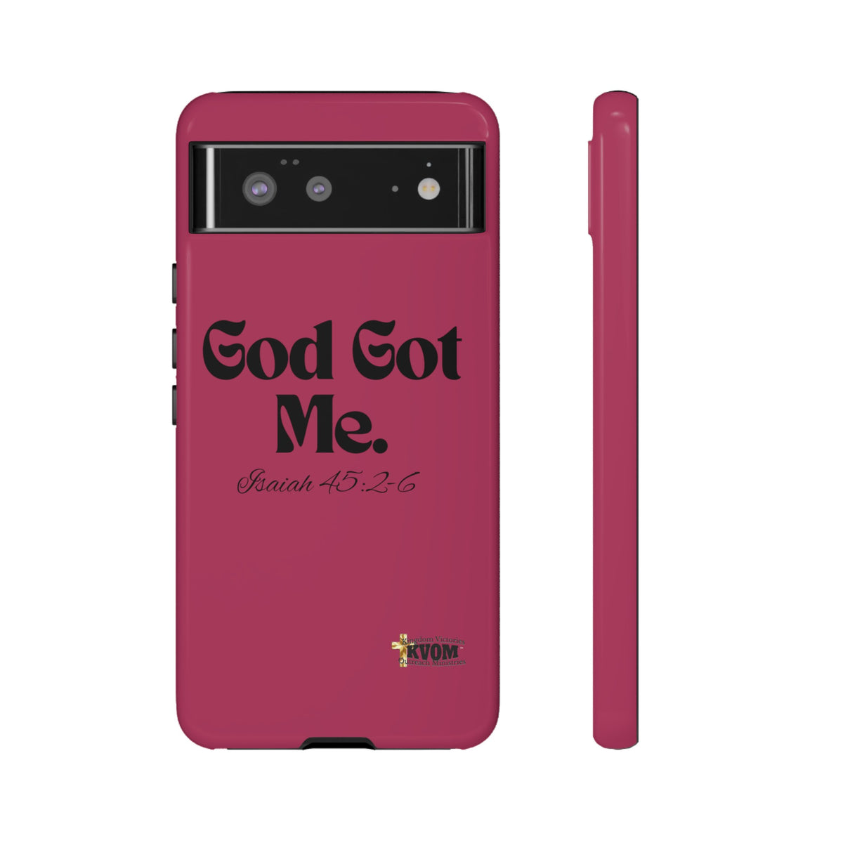 God Got Me KVOM Tough Case, Black Print