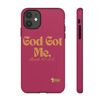 God Got Me KVOM Tough Case, Gold Print