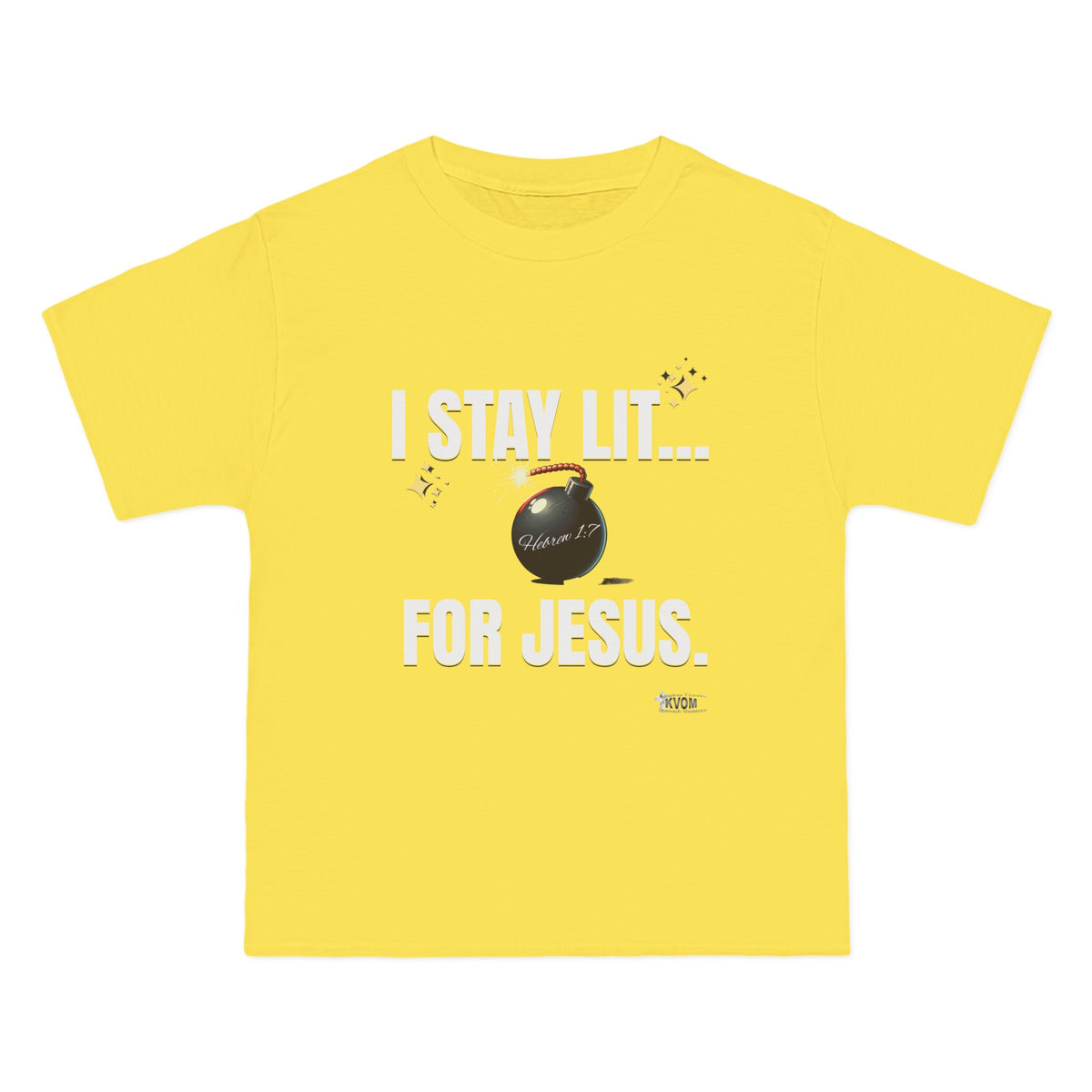 I Stay Lit For Jesus Relaxed Short-Sleeve T-Shirt