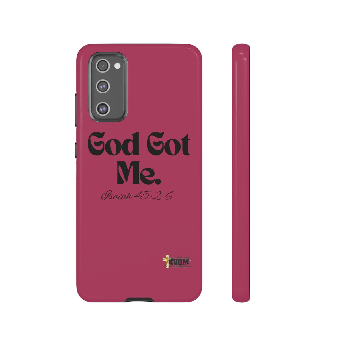 God Got Me KVOM Tough Case, Black Print