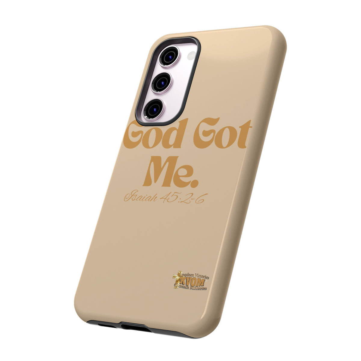 God Got Me KVOM Tough Case, Gold Print