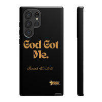 God Got Me KVOM Tough Case, Gold Print