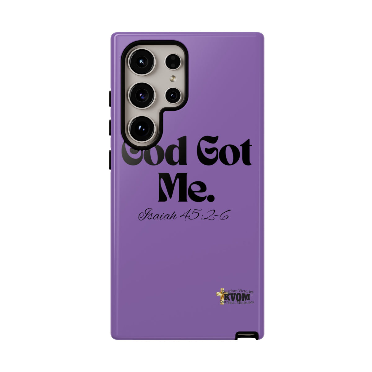 God Got Me KVOM Tough Case, Black Print