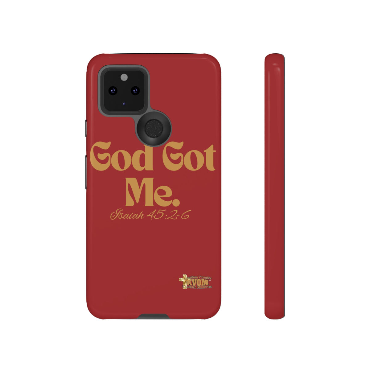 God Got Me KVOM Tough Case, Gold Print