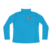 KVOM Logo Brass Ladies Zip-Collar Pullover