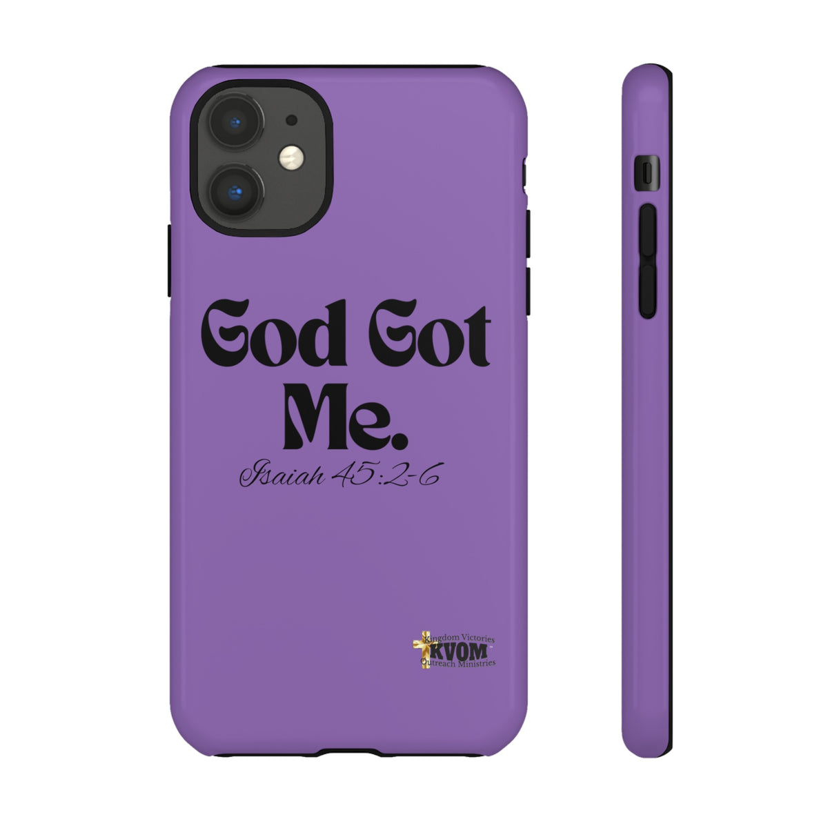 God Got Me KVOM Tough Case, Black Print