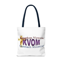 KVOM Logo Tote Bag, White, Moses Temple Colored Logo