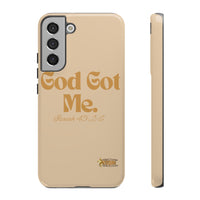 God Got Me KVOM Tough Case, Gold Print