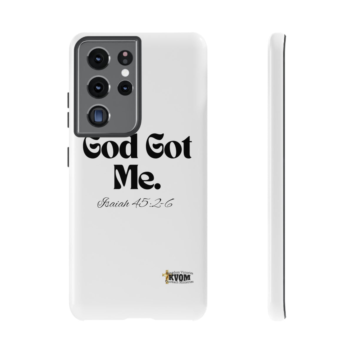 God Got Me KVOM Tough Case, Black Print