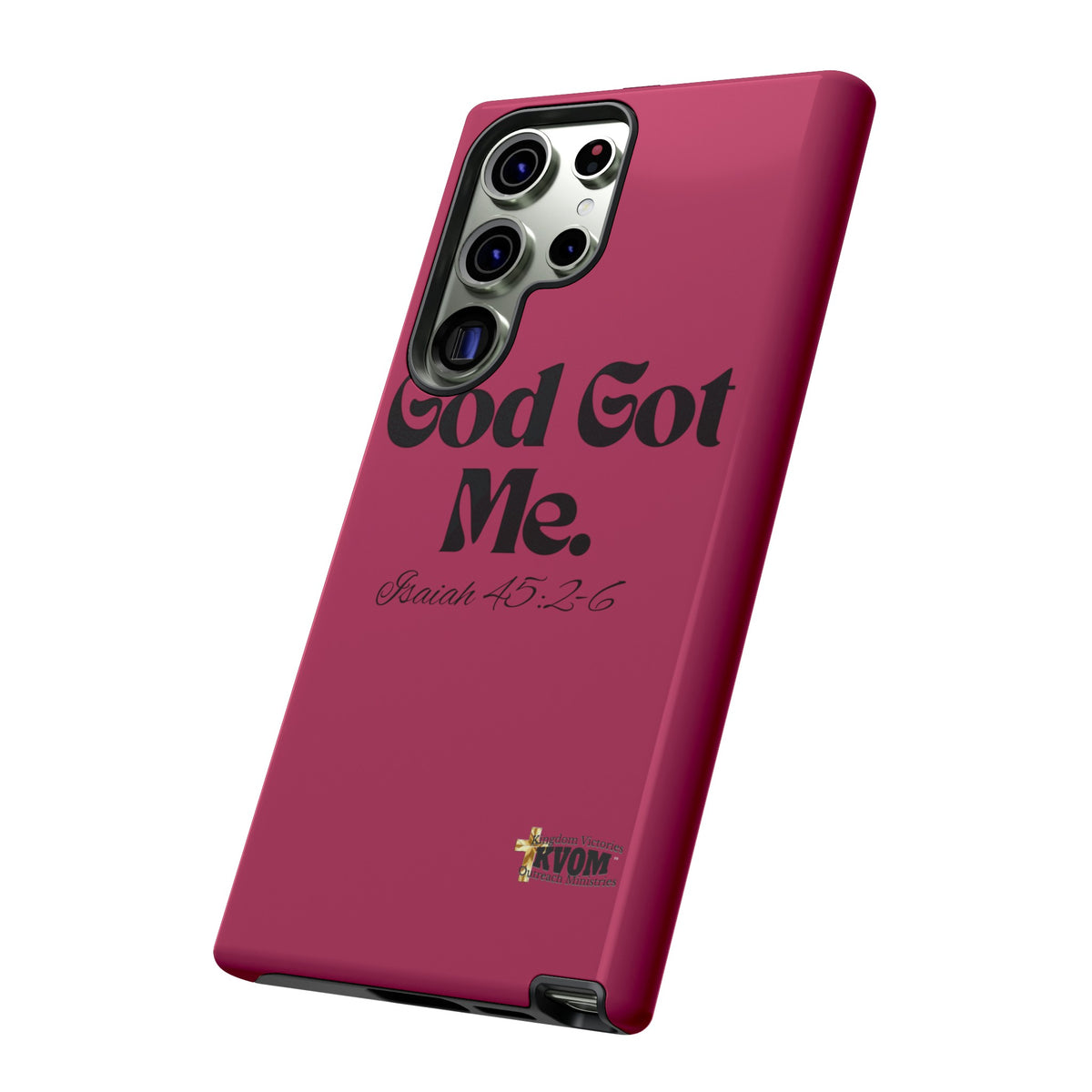 God Got Me KVOM Tough Case, Black Print