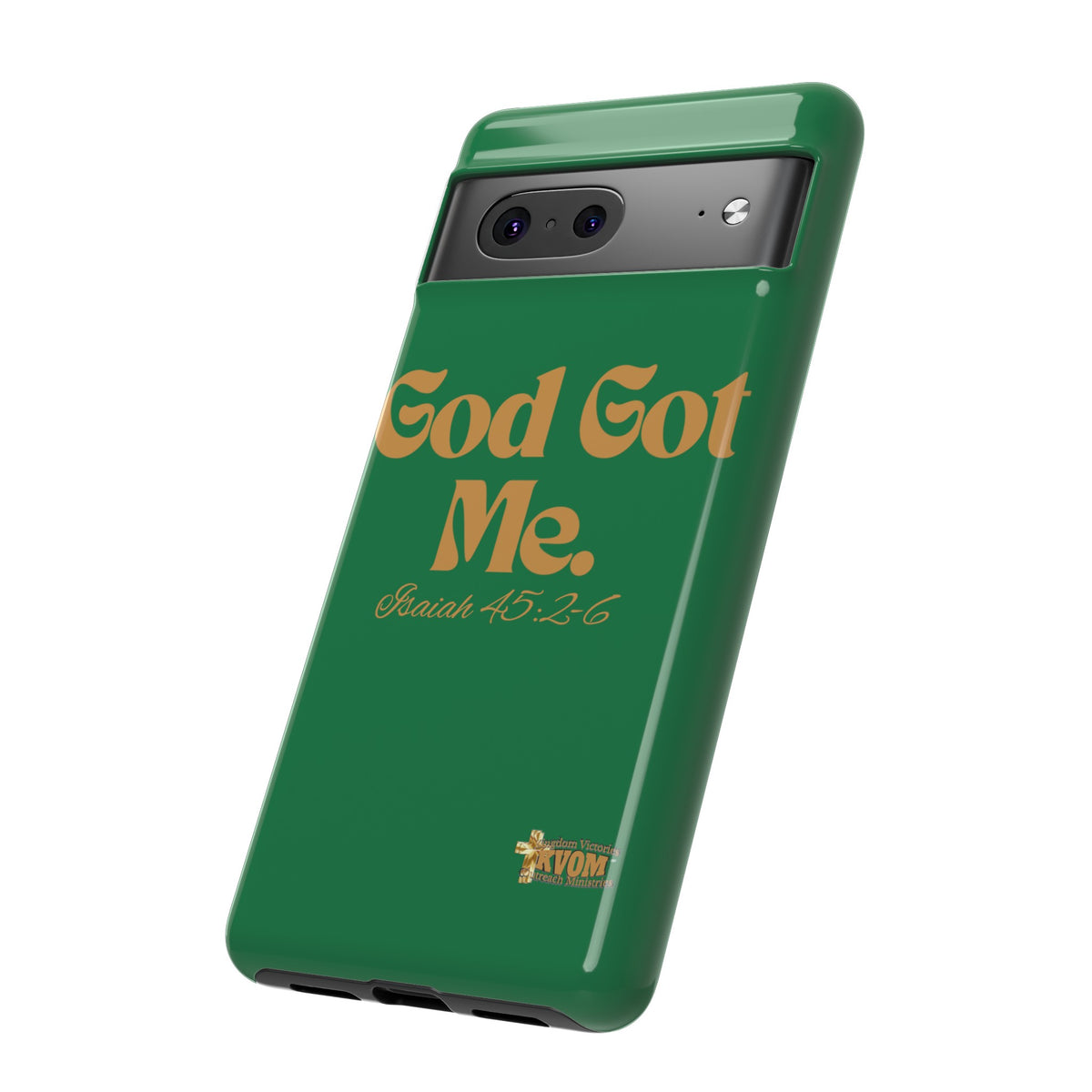 God Got Me KVOM Tough Case, Gold Print