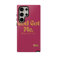 God Got Me KVOM Tough Case, Gold Print